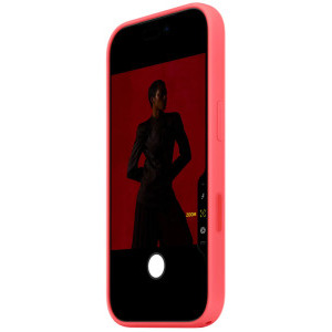 Apple Protectie pentru spate, material silicon pentru iPhone 17 Pro, culoare Bright Guava