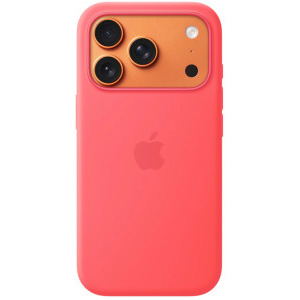 Apple Protectie pentru spate, material silicon pentru iPhone 17 Pro, culoare Bright Guava