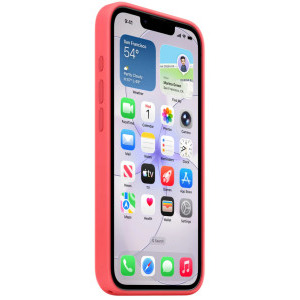 Apple Protectie pentru spate, material silicon pentru iPhone 17e, culoare Bright Guava