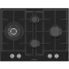 Plita incorporabila Studio Casa PG70BELLAGIO, Gaz, 4 arzatoare, Aprindere electrica integrata, Sistem de siguranta, Gratar fonta, 70 cm, Negru