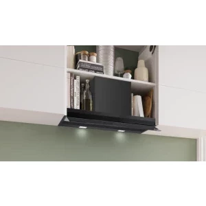 Bosch integrata DBB87DP60, Putere de absorbtie 699 m3/h, Clasa A+, 4 trepte de viteza, EcoSilence Drive, Home Connect, Iluminare LED, 80 cm, Negru