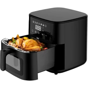 iHunt Friteuza cu aer cald Bro Ultra 4, 1200W, 4.2L, Negru