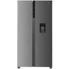 Frigider Side By Side Heinner HSBS-HM439NFINVXWDD, 439 L, Clasa D, Full No Frost, Inverter, Dozator de apa, Control electronic, Iluminare LED, 177 cm, Inox