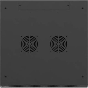 Lanberg WF01-6604-10B 4U, Wall mount, 600 x 600, Glass door, Black