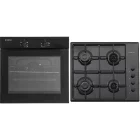 Pachet incorporabil Studio Casa Duo Mirage Iseo Cuptor electric & Plita pe gaz, Negru