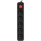 Priza/prelungitor Lanberg PS1-05E-0150-BK, 5x Type E, 1.5m, Black