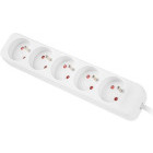 Priza/prelungitor Lanberg PS0-05E-0150-W, 5x Type E, 1.5m, White