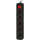 Priza/prelungitor Lanberg PS1-05F-0300-BK, 5x Schuko, 3m, Black