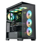 Gaming GREUCEANU Pro Powered by GIGABYTE, AMD Ryzen 7 9850X3D 4.7GHz, 32GB DDR5, 2TB SSD, RTX 5070 Ti 16GB GDDR7, Iluminare RGB