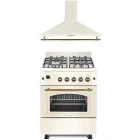 Pachet incorporabil Studio Casa Sienna Aragaz pe gaz & Hota decorativa, Crem