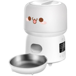 Rojeco Dozator automat de hrana pentru animale RWSQQBAJO-3L Alb