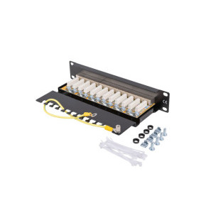 Lanberg Patch panel 10 inch 12 porturi CAT6 FTP Black
