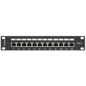 Lanberg Patch panel 10 inch 12 porturi CAT6 FTP Black