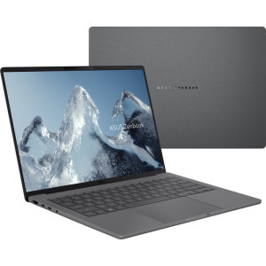 ASUS 14'' Zenbook A14 UX3407NA, WUXGA OLED, Procesor Qualcomm Snapdragon X2 Elite X2E-88-100, 32GB LPDDR5X, 1TB SSD, Qualcomm Adreno, Win 11 Home, Iceland Grey