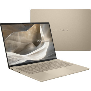 ASUS 14'' Zenbook A14 UX3407NA, WUXGA OLED, Procesor Qualcomm Snapdragon X2 Elite X2E-88-100, 32GB LPDDR5X, 1TB SSD, Qualcomm Adreno, Win 11 Home, Zabriskie Beige