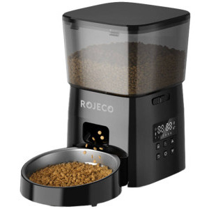 Rojeco Dozator automat de hrana pentru animale RWSQ-02 Negru