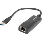 Adaptor Lanberg 1x USB Male - 1x RJ45 Female, Negru