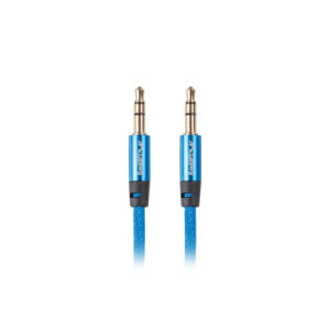 Lanberg Jack 3.5 mm Male - Jack 3.5 mm Male, 1m, albastru