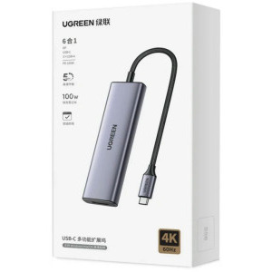 Ugreen Multiport Universal USB Tip C 6-in-1, CM511