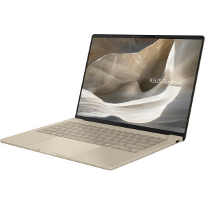 ASUS 14'' Zenbook A14 UX3407NA, WUXGA OLED, Procesor Qualcomm Snapdragon X2 Elite X2E-88-100, 16GB LPDDR5X, 512GB SSD, Qualcomm Adreno, Win 11 Home, Zabriskie Beige