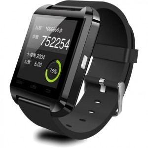 Cronos U8 negru, curea silicon negru