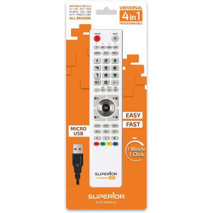 Superior Telecomanda Freedom 4-in-1 programabila, alb