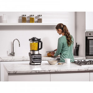 Ninja Blender & Soup maker HB150EU, 1000W, 1.7L, 10 Programe cu tehnologia Auto IQ, Negru/gri