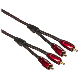 Audioquest Golden Gate, 2x RCA Male - 2x RCA Male, 2m, negru-rosu