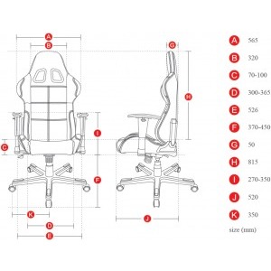 DXRacer Formula, alb
