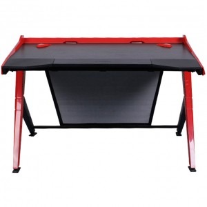 DXRacer Gaming Desk 1000, negru cu rosu