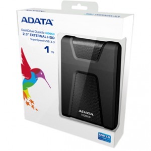 ADATA DashDrive Durable HD650 1TB 2.5 inch USB 3.0 black