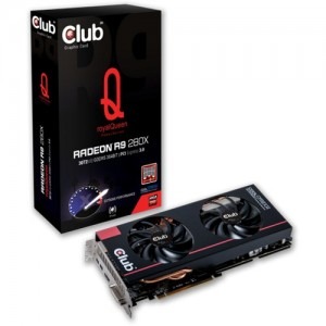 Club 3D Radeon R9 280X royalQueen 3GB GDDR5 384-bit