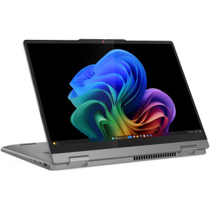 Laptop Lenovo 14 IdeaPad 5 2-in-1 14Q8X9, WUXGA OLED Touch, Procesor Qualcomm Snapdragon X Plus X1P-42-100, 16GB LPDDR5X, 1TB SSD, Qualcomm Adreno, Win 11 Home (on ARM), Luna Grey