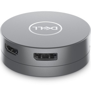 DELL DA305, 6-in-1 USB-C Multiport, putere incarcare 90W, 2x USB 3.2, 1x Gigabit LAN, 1x Display port, 1x HDMI