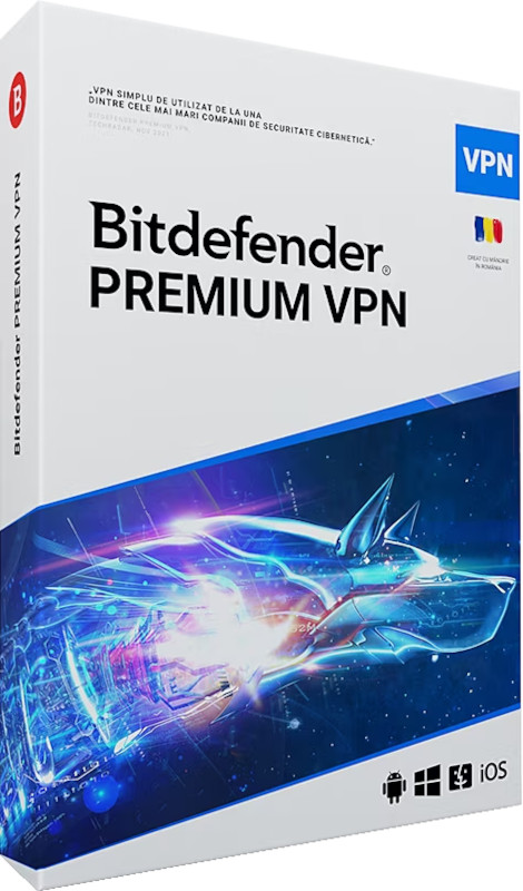 Antivirus Bitdefender Premium VPN, 10 Dispozitive, 1 An, Licenta noua