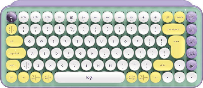Tastatura Logitech POP Mecanica Wireless & Bluetooth Daydream Mint