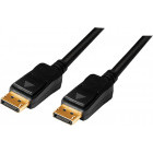 Cablu video Logilink DisplayPort Male - DisplayPort Male, v1.2, 15m, activ, negru