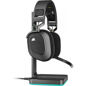 Casti Gaming Corsair HS80 RGB WIRELESS Carbon - PC Garage