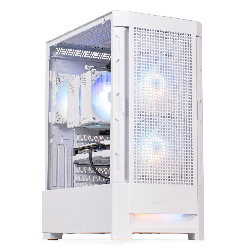 PC Gaming BALAUR Extra Esports Edition Alb, Intel i5-12400F 2.5GHz, 16GB DDR4, 1TB SSD, RTX 5060 8GB GDDR7, Iluminare RGB