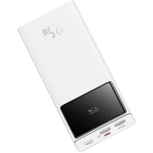 Baseus EnerFill FP41, 30000 mAh, 2x USB, 1x USB-C, 22.5 W, Display, White