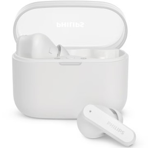 Casti Philips In-Ear, TAT2000BK/00, True Wireless, Bluetooth, White
