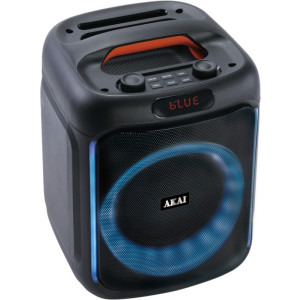 Akai Boxa portabila ABTS-V20, 20W, Bluetooth 5.0, Radio FM, USB, TF Card, LED, Black + Microfon wired