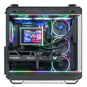 Gaming DRAGON Powered by ASUS, AMD Ryzen 7 9800X3D 4.7GHz, 32GB DDR5, 2TB SSD, RX 9070 XT 16GB GDDR6, Iluminare RGB, Windows 11 Home (Game Ready)