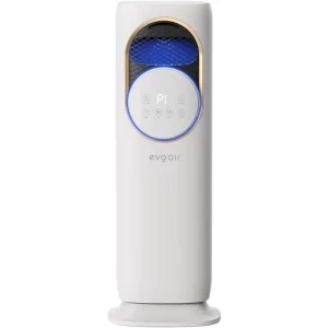 Ventilator Evoair Briis Gold, 60 W, Aeroterma, Umidificare, Sterilizare UV, Alb