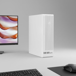 Office Mini Pro White Design Ultra Compact, AMD Ryzen 3 4300GE 3.5GHz, 32GB DDR4, 1TB SSD