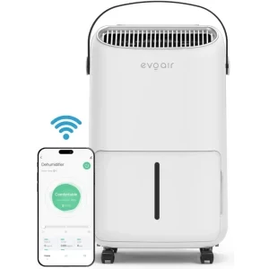 Evoair Dezumidificator de aer NovaDry 16 Smart, Alb/Negru