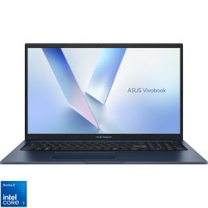 ASUS 17.3'' Vivobook 17 X1704MA, FHD, Procesor Intel® Core™ 7 350 (6M Cache, up to 4.80 GHz), 16GB DDR5, 512GB SSD, Intel Graphics, No OS, Quiet Blue