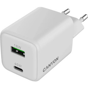 Canyon GaN, 1x USB, 1x USB-C, Power Delivery 45W