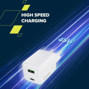 Canyon GaN, 1x USB, 1x USB-C, Power Delivery 45W