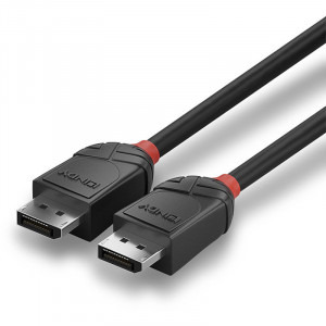 LINDY Black, DisplayPort Male - DisplayPort Male, v1.2, 0.5m, negru